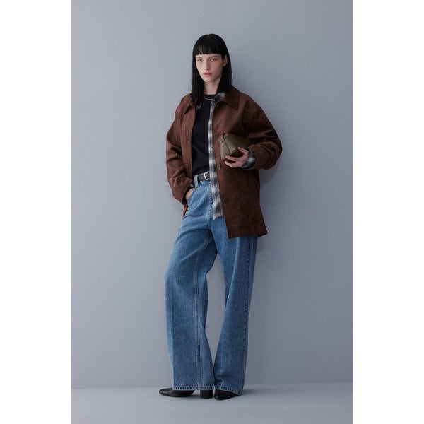 [리오더] 신세틱 스웨이드 싱글 자켓 7155410800260