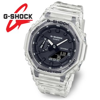 지샥 [지샥 정품] G-SHOCK 지얄오크 스켈레톤 GA-2100SKE-7A 스포츠시계