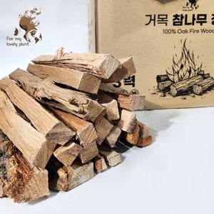 거목산업사 거목 참나무 장작 10kg 20kg 캠핑장작 화목난로 참숯 땔감 불멍 바베큐