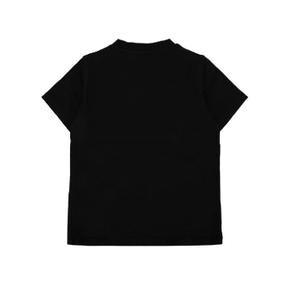 몽클레어 L29518C0001389AUM 999 BLACK Black stretch cotton jersey T shirt for Moncler K