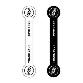 스티커 탱큐 병뚜껑 띠지 14x75mm 10장 방수라벨