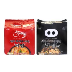 제주 딱새우 라면 딱멘+제주 흑돼지 라면 돗멘(118gx8개입)