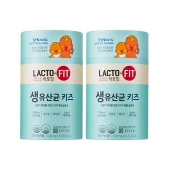  종근당건강 락토핏 생유산균 키즈 2g 60포 2통