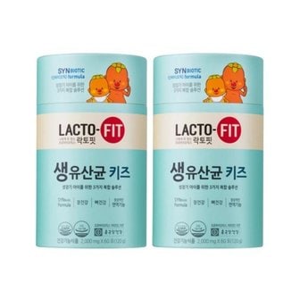  종근당건강 락토핏 생유산균 키즈 2g 60포 2통