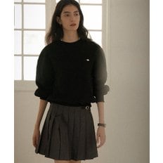 Ballon sleeve comfy sweatshirt_Black