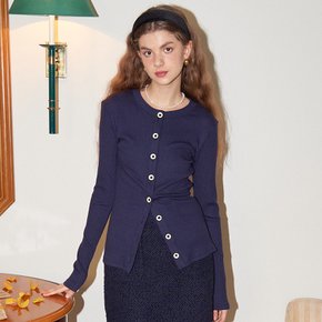 Button Point Cardigan Navy