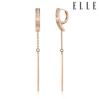 엘르주얼리 14K 바 드롭 원터치 귀걸이 (gold pin) ELGPEE343