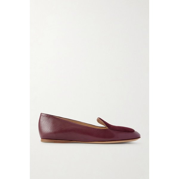 아베다 스웨이드 트림 가죽 로퍼 46376663162949421