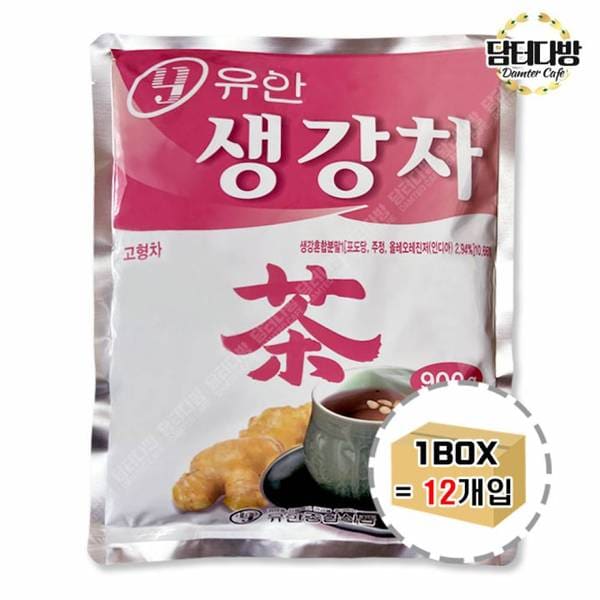 사무실간식 유안 자판기용 생강차 900g 1BOX  (12개입)