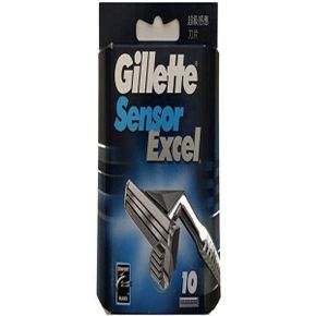 미국 질레트 면도날 리필 교체 Gillette Sensor Excel Shaving Cartridges for Men Quantity 10