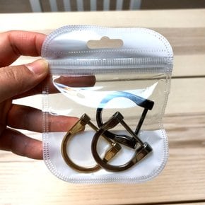 미니 지퍼백 디자인 소분 디자인팩 파우치 선물 투명 소품 액세서리 지퍼팩 화장품 9.5x12