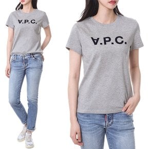 VPC 벨루어 로고패치 여성 라운드 티셔츠/COEZB F26944 PLB