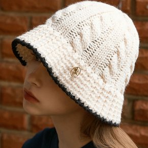 ANC WOOL TWISTED BUCKET HAT_IVORY