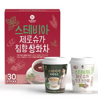  맥널티 스테비아 제로슈가 침향 쌍화차 30개입+원컵 1개