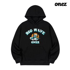 원즈 OZ 기모 후드티 BIG WAVE (OZ081) 블랙