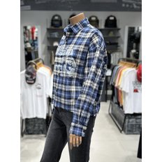 24F/W  지프 여성전용 세미 크롭 체크셔츠 JP3SHF121