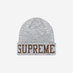 슈프림 뉴에라 바시티 비니 헤더 그레이 - 23FW Supreme New Era Varsity Beanie Heather Grey -