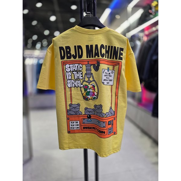 [시흥점] 26 남여공용 뽑기머신 부클베어 반팔티(옐로우)/JHZK10202YE