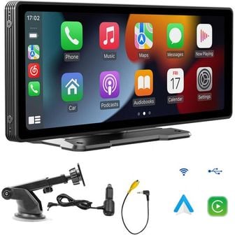  독일 카플레이 모니터 Sunweyer PoRtAble Apple CarPlay Screen 앤 Android Car Wireless Displa