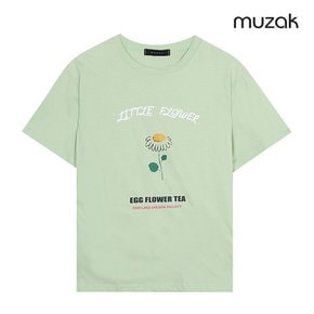 여성 프린팅 반팔 티셔츠_