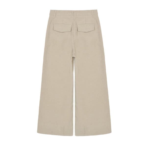 WARM TOUCH CORDUROY WIDE PANTS_CREAM