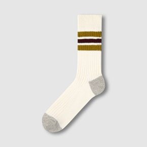 남 도톰 코튼 스트라이프 장목 양말 1족 J145403113047