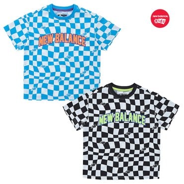 뉴발란스키즈 KIDS RIDER_패턴 기능성 반팔티 (NK9EF2606U)