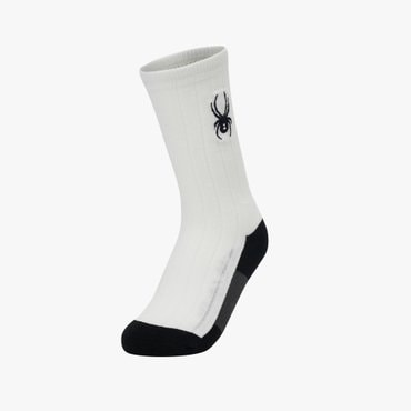 스파이더 공용 컬러블럭 중목 양말 SPIFANSC301UWHT