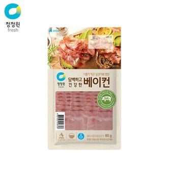  청정원 담백하고 건강한 베이컨 80g x8개