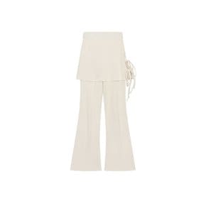 Flat Pleats Layered Pants