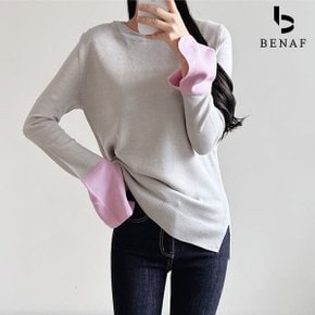 소매배색 니트_FF4LK004