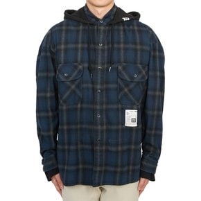 메종미하라야스히로 남성 후드 셔츠 J13SH182 BLUE