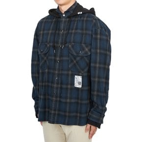 메종미하라야스히로 남성 후드 셔츠 J13SH182 BLUE
