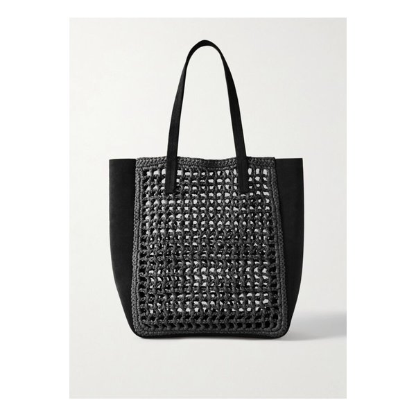 케이트 조이 스몰 가죽 라피아 토트 블랙 46376663162843083
