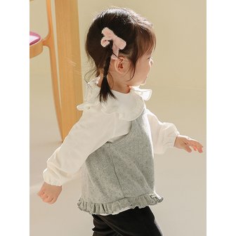 아림클로젯 내일도 맑음 ver2 - 유아 프릴 카라 티셔츠