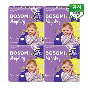 보솜이 메가드라이 팬티 기저귀 공용 점보형 20개입 x 4팩_P378685765