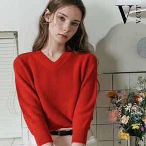 [런칭가59,900원→1만원↓] 브이컷 26SS 썸머 가먼트다잉 7부 니트 3종