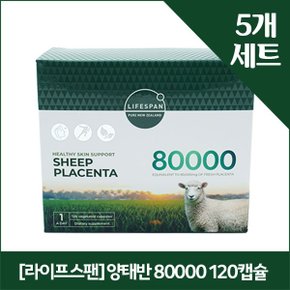 라이프스팬 뉴질랜드 양태반 80000mg 120정 x5