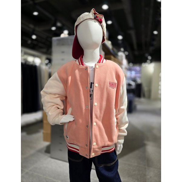 [파주점] 키즈 [마리떼* 휠라키즈] 플리스 바시티 자켓(FK2JKG4M01X-IPK)