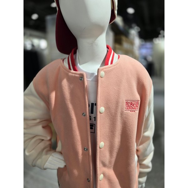 [파주점] 키즈 [마리떼* 휠라키즈] 플리스 바시티 자켓(FK2JKG4M01X-IPK)