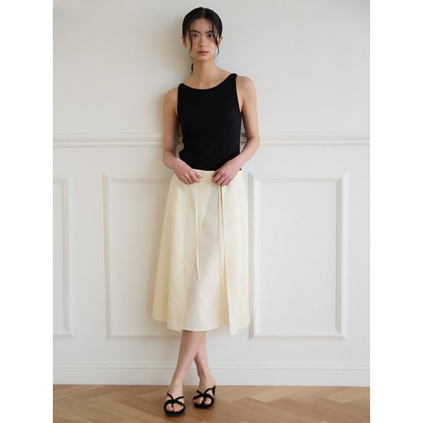 레이어드 밴딩 스커트 [2Colors]