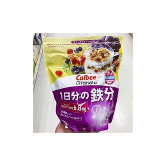  Calbee 가루비 칼비 그래놀라 플러스 1일분의 철분 450g