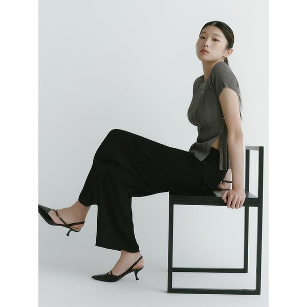미니멀 드레이프 스트레이트 슬랙스(9BO7009Y)