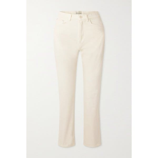 Net Sustain 카네이션 크롭 데님 미드 라이즈 스트레이트 레그 진 36093695688881741