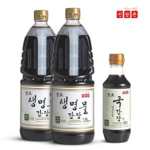  [신앙촌]생명물간장 1.8L*2 + 국간장 500ml