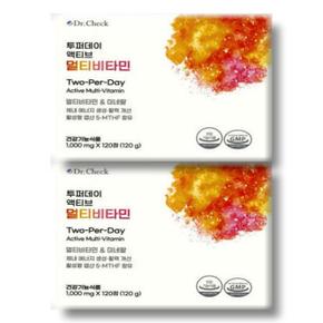 투퍼데이 액티브 멀티비타민 1000mg x 120정 2박스