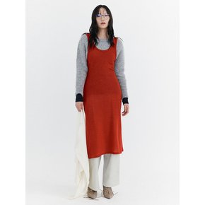 Wool Sleeveless Dress_Red