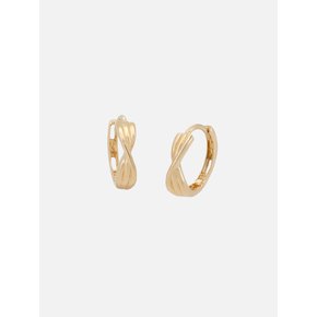 14k twizzle one touch earrings (1pair)