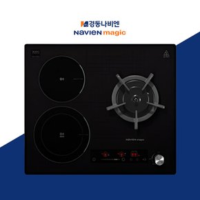 (설치비무료)경동나비엔 인덕션+가스 하이브리드 ERG-5003 빌트인