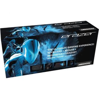  독일 에일리언웨어 게이밍 마우스 1881043 MEDION ERAZER P81016 Gaming Bundle 4in1 Pack Keybo